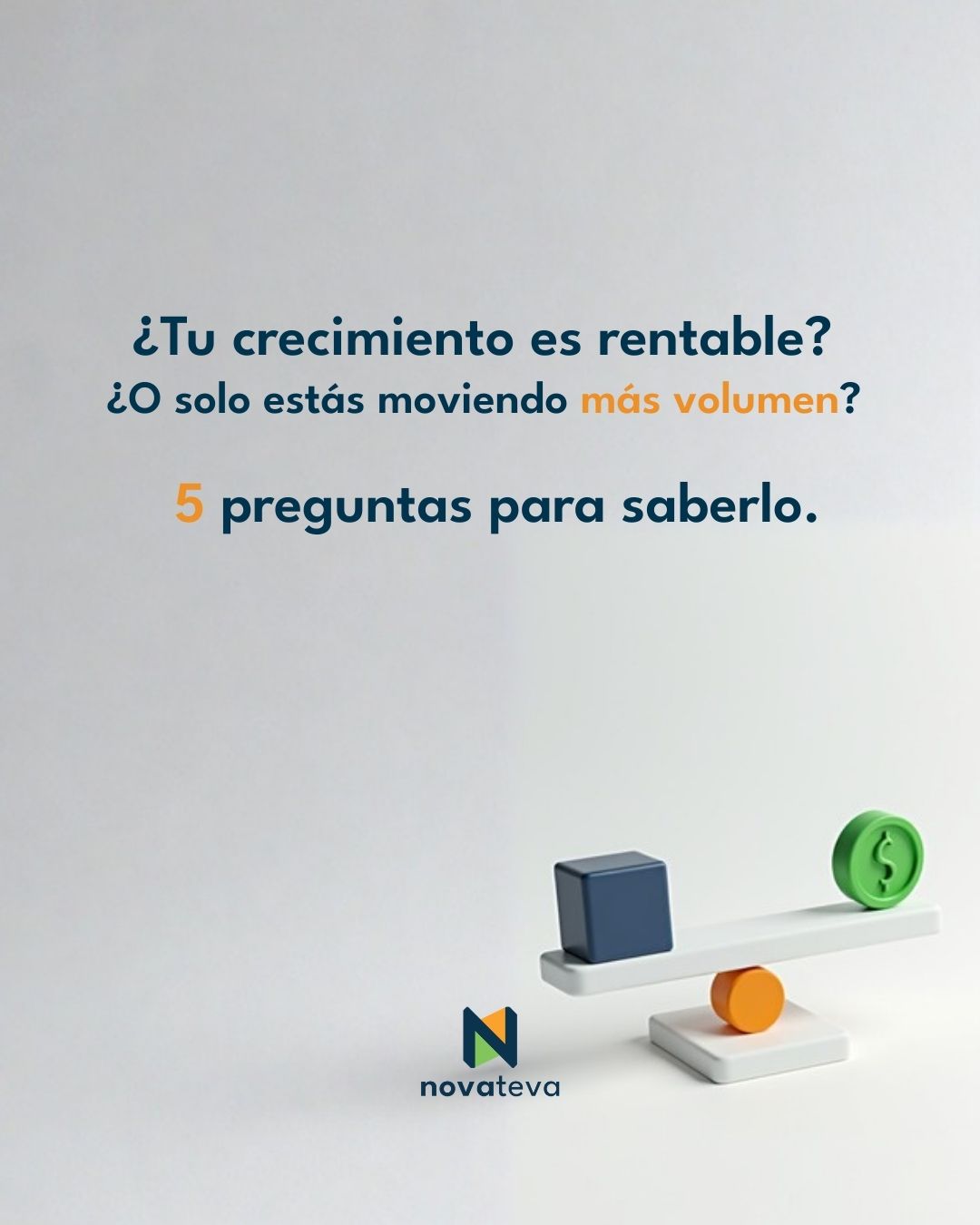 Puedes estar creciendo…y aun así estar perdiendo rentabilidad.
Más ventas no siempre significan mejores resultados. A veces solo significan más carga operativa, más costos y más presión para el equipo.
El problema no es el volumen, es no tener claridad sobre lo que realmente está pasando dentro de la operación.
Si no puedes responder con certeza estas preguntas, no estás escalando.
Estás sosteniendo el crecimiento con esfuerzo.
💡 La rentabilidad no se improvisa. Se diseña.
Guarda este diagnóstico y aplícalo esta semana en tu empresa. Síguenos que esto apenas empieza.