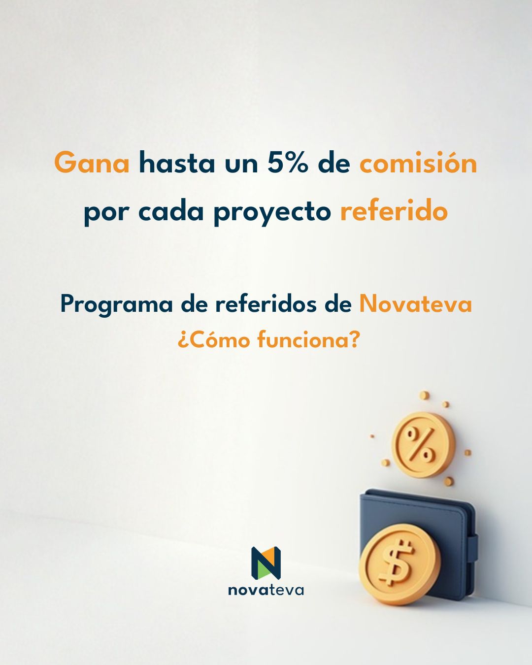 Tu red de contactos tiene más valor del que imaginas. Gana 5% de comisión por cada proyecto referido 💸
Si conoces líderes con empresas en crecimiento que necesitan ordenar, digitalizar o escalar su operación… tu recomendación puede convertirse en una oportunidad para todos.
En el Programa de Referidos de Novateva tú haces la conexión, nosotros nos encargamos del diagnóstico, la propuesta y la ejecución del proyecto; cuando se concreta, recibes una comisión del 5%.
Simple. Transparente. Profesional.
Porque recomendar también puede ser una forma inteligente de generar ingresos mientras ayudas a otros a crecer.
💬 ¿Te interesa participar? Comenta INFO y te enviamos los detalles o comparte este carrusel con alguien que pueda aprovecharlo