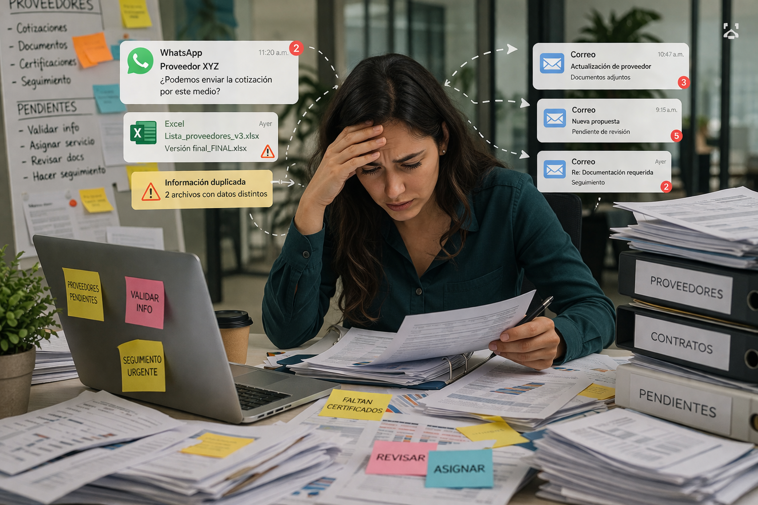 Gestión de proveedores manuales