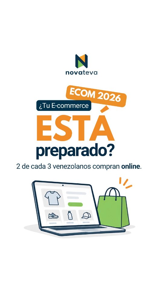 El comercio electrónico en Venezuela sigue creciendo. ¿Tu negocio está preparado para aprovecharlo? 🛒
Durante el evento ECOM Venezuela 2026 conocimos un dato interesante: 2 de cada 3 venezolanos compran en línea.
Sin embargo, tener una tienda online es solo una parte del proceso. Para ofrecer una buena experiencia de compra, también necesitas contar con métodos de pago, gestión de inventario, automatizaciones y sistemas que funcionen de manera integrada.
En Novateva desarrollamos ecommerce a la medida y ayudamos a las empresas a mejorar sus plataformas actuales, adaptándolas a sus procesos y objetivos comerciales.
📩 ¿Quieres crear tu tienda online o mejorar la que ya tienes? Escríbenos por DM o visita nuestra página web para solicitar una asesoría gratuita.
Síguenos para más aprendizajes sobre ecommerce, tecnología y transformación digital.
#Ecommerce #ComercioElectronico #transformaciondigital #diseñopaginasweb #diseñodeecommerce