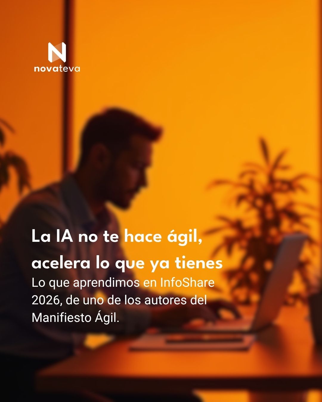 El mercado te vende que sumar IA te vuelve ágil. La realidad técnica es otra: la IA no te hace ágil. Acelera lo que ya tienes.
Nuestra CEO @impulsara estuvo en el #InfoShare2026 escuchando a Jon Kern, uno de los autores del Manifiesto Ágil. 25 años después, su idea es más vigente que nunca: la IA amplifica lo que ya existe en tu operación, si está ordenada, llega más lejos pero si está rota, escala el desorden más rápido.
El cuello de botella ya no es producir. Ahora producimos de sobra. El límite es comprender y coordinar lo que producimos.
Para una empresa que mueve información crítica entre Excel, WhatsApp y reportes manuales, el riesgo es directo: automatizar ese flujo sin entenderlo primero no lo ordena. Solo hace que el desorden corra más rápido.
Por eso en Novateva no programamos sobre el desorden. Primero entendemos cómo funciona tu operación y a dónde necesita llegar y usamos la IA para prototipar en un par de horas: le mostramos al cliente algo que puede ver y tocar, y lo iteramos hasta que el negocio queda claro —no al final, sino en cada vuelta.
La pregunta no es si la IA puede acelerar tu operación. Es si tu operación está lo bastante ordenada para que esa aceleración juegue a tu favor.
Link en nuestra Bio
Gracias a Jon Kern y Anita Zbieg por la charla en el #InfoShare2026.